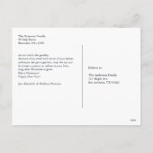 水色クリスマスくるみ割り写真 シーズンポストカード (裏面)