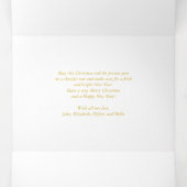 水色クリスマスくるみ割り写真 三つ折りクリスマスカード (内部中)