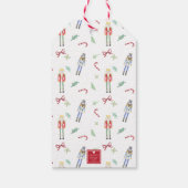 水色クリスマスくるみ割り ギフトタグ (裏面)