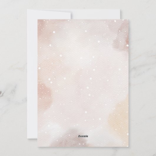 水色クリスマスカードカラフルクラシッククッキー シーズンカード (裏面)