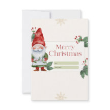 水色クリスマスカードサンタクロース、非写真