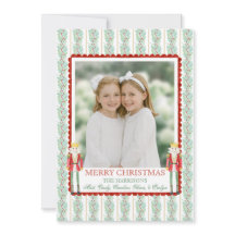 水色クリスマスガーランドナツクラッカー1枚の写真