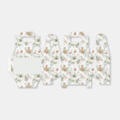 水色クリスマスキツネ、松の枝、ベリー フェイバーボックス (折り畳みなし)