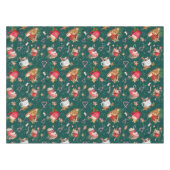 水色クリスマスコアマーシュマローズマグカップ テーブルクロス (正面(横))