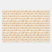 水色クリスマスジンジャーブレスセット ラッピングペーパーシート (正面3)