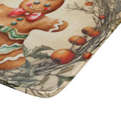 水色クリスマスジンジャーブレッドクッキー カッティングボード (角)