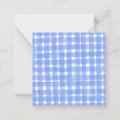 水色クリスマスファッションガールギフトエンクロージャー ノートカード (裏面)