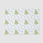 水色クリスマスブルーボウジンジャージャーの木 薄葉紙 (正面)