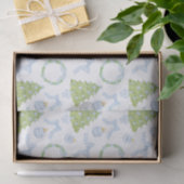 水色クリスマスブルーボウジンジャージャーの木 薄葉紙 (ギフト)