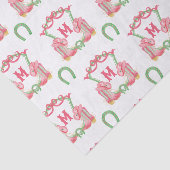 水色クリスマスブーツモノグラムクレスト 薄葉紙 (詳細)