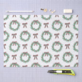 水色クリスマスプレッドボウリース 薄葉紙 (クラフト)