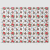 水色クリスマスボードブルズパインコーンフローラ 薄葉紙 (正面)