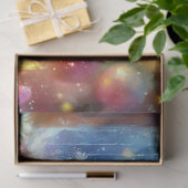 水色クリスマスマウスのティーカップデコップページ 薄葉紙 (ギフト)