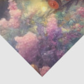 水色クリスマスマウス乗り列車デコページ 薄葉紙 (詳細)