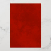 水色クリスマスランプのポストフェスティバル美しい 箔シーズンカード (裏面)