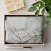 水色クリスマス金ゴールドのボーブルズホリーベリー 薄葉紙 (ギフト)