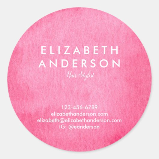 水色クリムゾンクラシックラウンドステッカー ラウンドシール (正面)