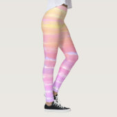 水色グラデーションピンクイエローブルー レギンス (右)