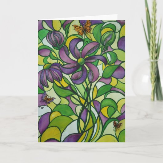 水色グリーティングカード カード (正面)