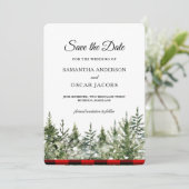 水色グリーンパインツリー&レッドバッファロープレイド セーブザデート (スタンド正面)