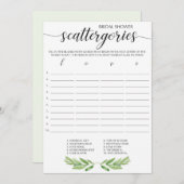 水色グリーンリーフブライダルスキャッタゴリズゲーム (正面/裏面)