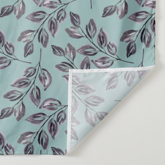 水色グレーの黒い小枝がターコイズ タペストリー (詳細)