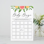 水色グレープフルーツベビービンゴベビーシャワーゲーム (スタンド正面)