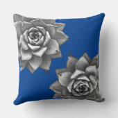 水色グレー（青） クッション (裏面)