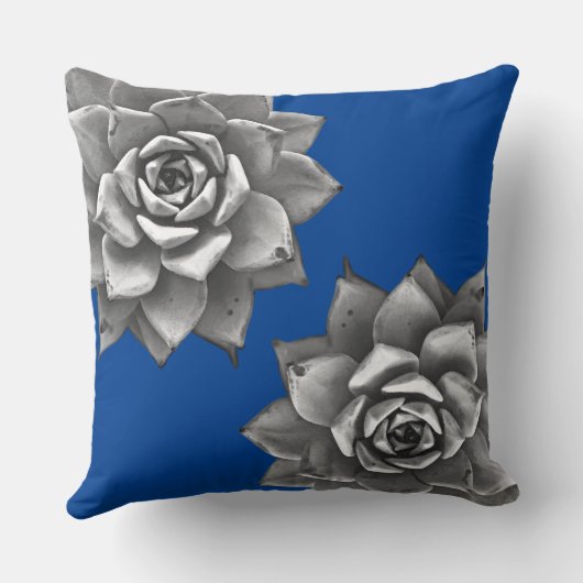 水色グレー（青） クッション (裏面)