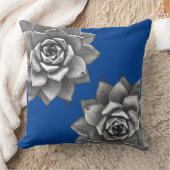 水色グレー（青） クッション (ブランケット)