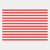 水色ケシ。花の模様。赤いケシ ラッピングペーパーシート (正面2)