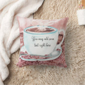 水色コーヒーカップ枕 クッション (ブランケット)