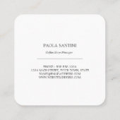 水色コーヒーカップ スクエア名刺 (裏面)