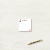 水色コーヒー時間名 ポストイット (デスク上)