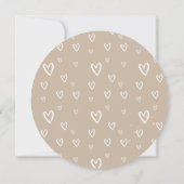 水色コーヒー色ハート写真 シーズンカード (裏面)