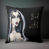 水色ゴシック悪い魔女ハロウィーン クッション