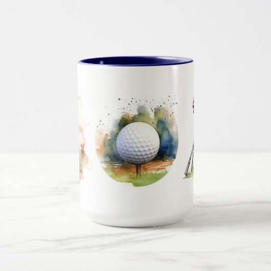 水色ゴルファー マグカップ (中央)
