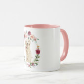 水色ゴールデンレトリエバーマグ マグカップ (正面右)