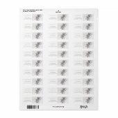 水色ゴールデンレトリバー雪のクリスマス ラベル (フルシート)