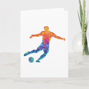 水色サッカー カード