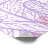 水色サンゴ下とシームレスなパターン ポスター (角)