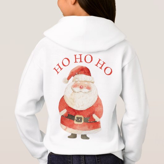 水色サンタクロースHO HO HO CUTE Christmas (裏面)