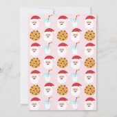 水色サンタミルク&クッキースワップ招待状 サンキューカード (裏面)