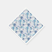 水色シェル スタンダードカクテルナプキン (角)