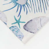 水色シェル フリースブランケット (角)