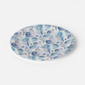 水色シェル ペーパープレート (アングル)