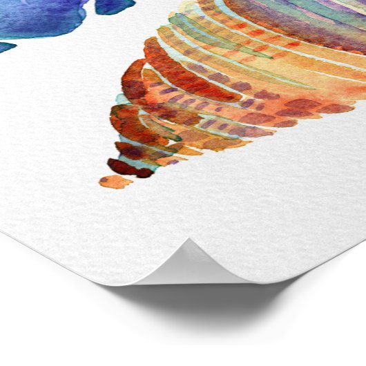 水色シェル ポスター (角)