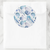 水色シェル ラウンドシール (バッグ)