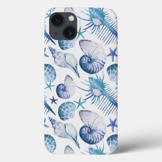 水色シェル Case-Mate iPhoneケース (裏面)