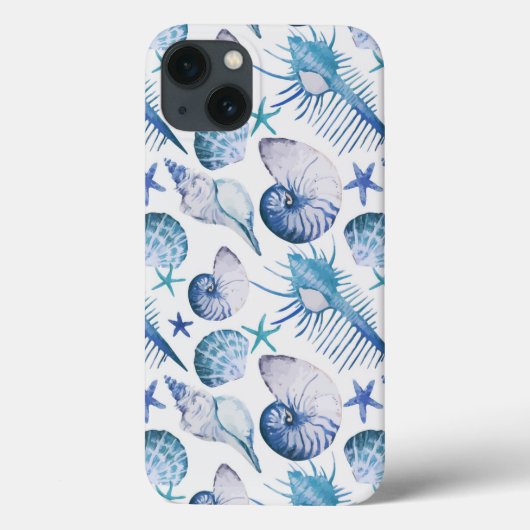 水色シェル Case-Mate iPhoneケース (裏面)